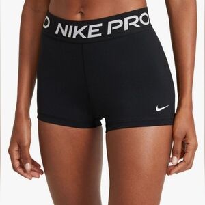 Nike Pro 3" Cycling Shorts Black Size Medium
